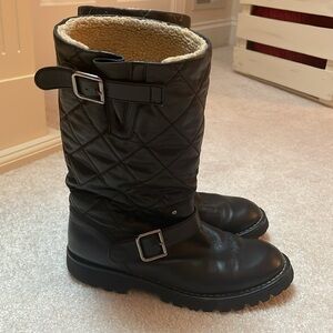 Chanel Quilted Boots